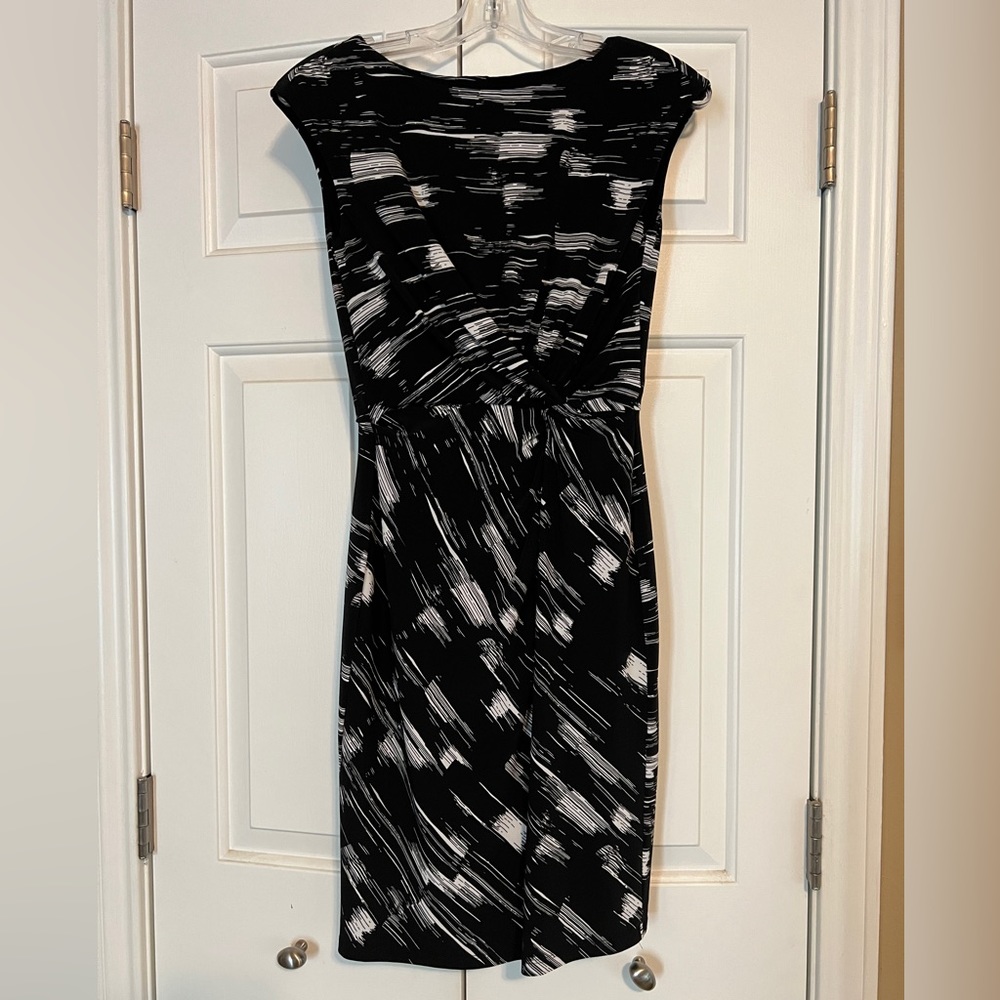 Ralph Lauren cap sleeve twist front jersey dress